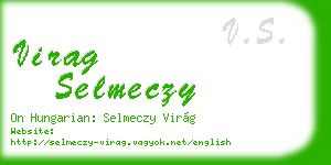 virag selmeczy business card